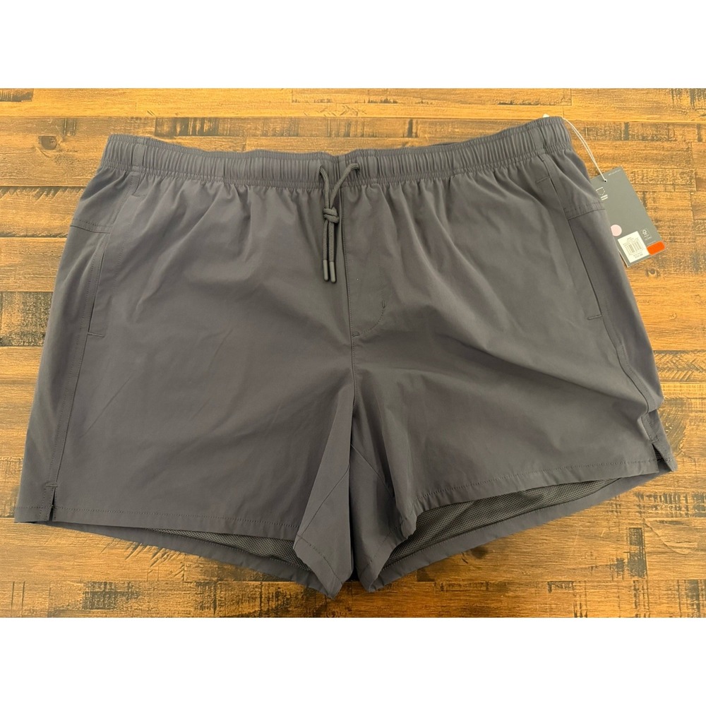 Men's VRST 5" Inseam Woven Nylon Everyday Shorts Charcoal XXL Mens $50 NWT New